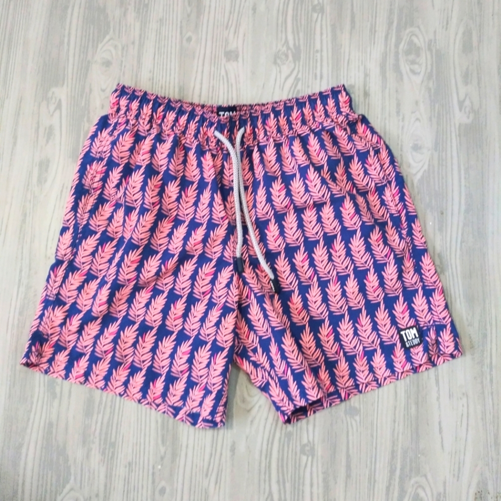 Tom & Teddy men's swim trunks shorts size small regular